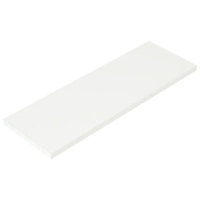 Dolle Wandboard Lite - L x B x S: 60 x 20 x 1,9 cm, Farbe: Weiß - Nahaufnahme eines weißen Regals.
