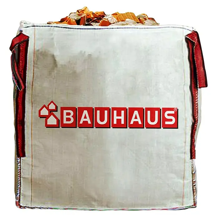 Big Bag para escombros - 80 x 80 x 90 cm, Peso máximo admitido: 1.000 kg - Big Bag lleno de materiales de construcción de Bauhaus.