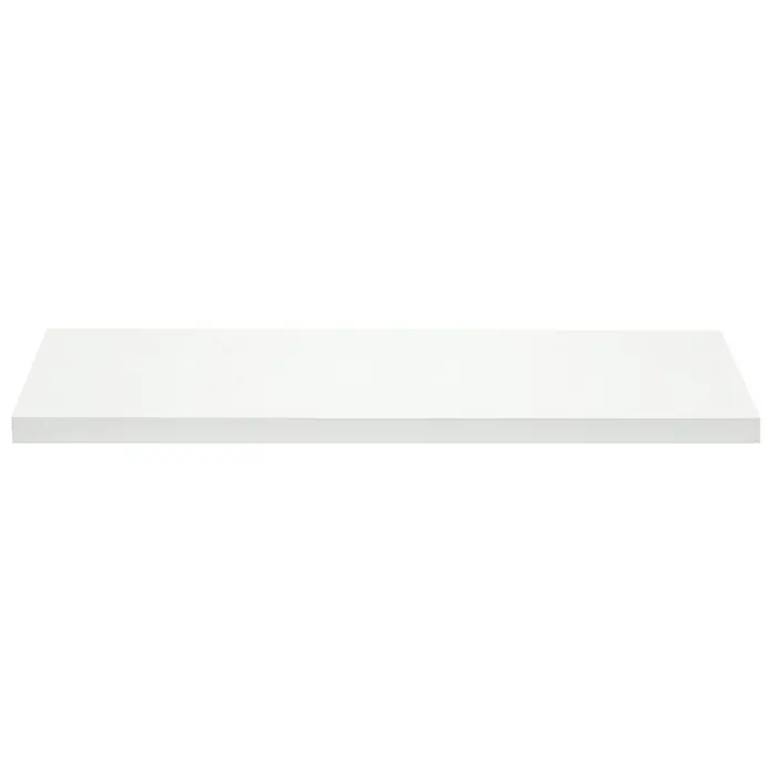 Dolle Wandboard Big Boy - L x B x H: 115 x 25 x 5 cm, Weiß, Belastbarkeit: 30 kg - Nahaufnahme einer modernen, weißen Dunstabzugshaube, ideal für jede Küche. Elegantes Design trifft auf Funktionalität.\n