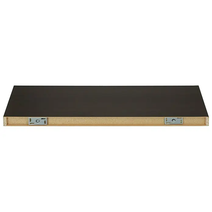 Dolle Wandboard Big Boy - L x B x H: 90 x 25 x 5 cm, Mocca, Belastbarkeit: 30 kg - Detailansicht eines braunen Wandregals mit verdeckter Aufhängung. Perfekt für moderne Wohnräume und einfache Montage.