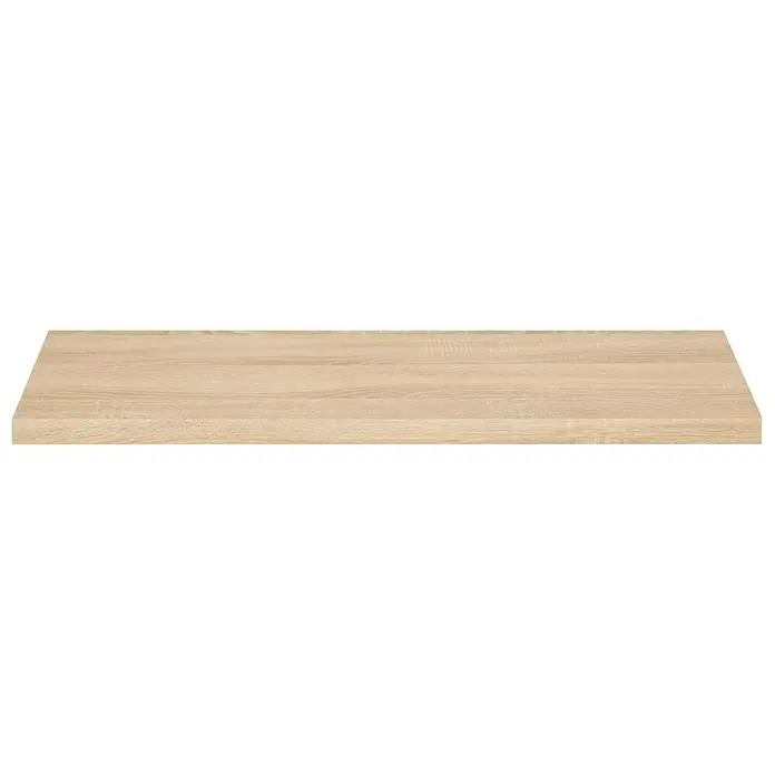 Dolle Wandboard Big Boy - L x B x H: 115 x 25 x 5 cm, Eiche, Belastbarkeit: 30 kg - Nahaufnahme einer hellen Holzplatte mit sichtbarer Maserung, ideal für Möbelbau oder als natürliche Textur für Designprojekte.