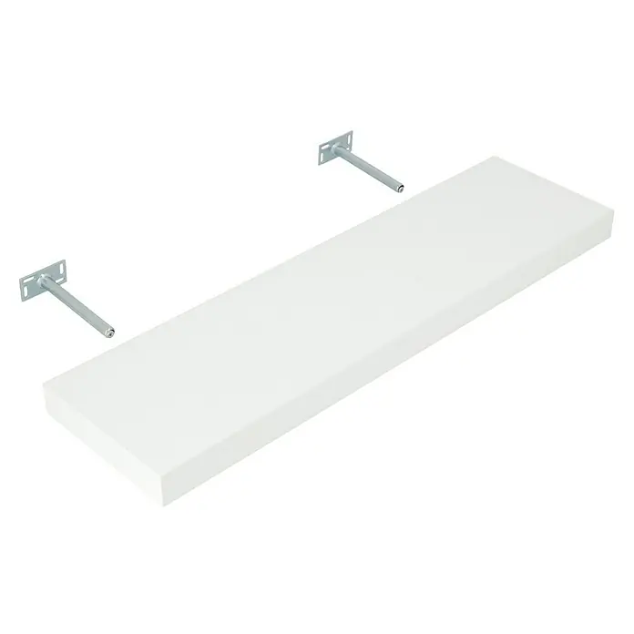Dolle Wandboard Big Boy - L x B x H: 90 x 25 x 5 cm, Weiß, Belastbarkeit: 30 kg - Ein schwebendes Regal mit unsichtbarer Halterung, das modernes Design und Funktionalität vereint und eine elegante Aufbewahrungslösung bietet.