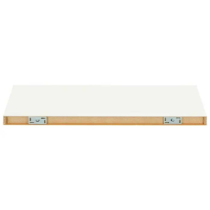 Dolle Wandboard Big Boy - L x B x H: 90 x 25 x 5 cm, Weiß, Belastbarkeit: 30 kg - Eine weiße Schubladenfront mit montierten Metallbeschlägen für die einfache Installation in Möbelstücke. Die Front ist stabil und langlebig.