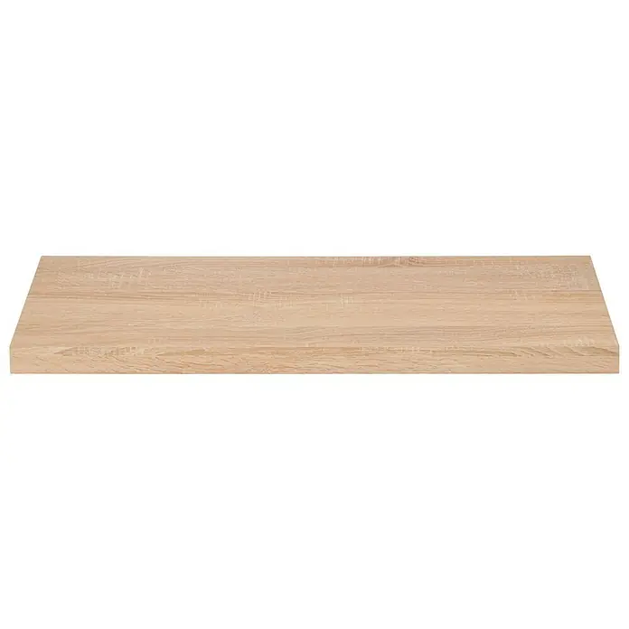 Dolle Wandboard Big Boy - L x B x H: 90 x 25 x 5 cm, Eiche, Belastbarkeit: 30 kg - Das Foto zeigt eine helle Holzplatte mit deutlicher Maserung. Die Oberfläche wirkt natürlich und warm.