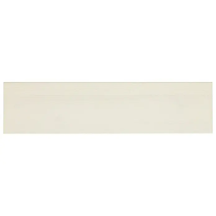 Dolle Wandboard Lite Vintage - L x B x S: 80 x 20 x 1,8 cm, Kiefer weiß - Eine Nahaufnahme einer hellbeigen Holzplatte mit subtilen Maserungen, die die natürliche Textur des Materials hervorheben. Ideal für Hintergründe.
