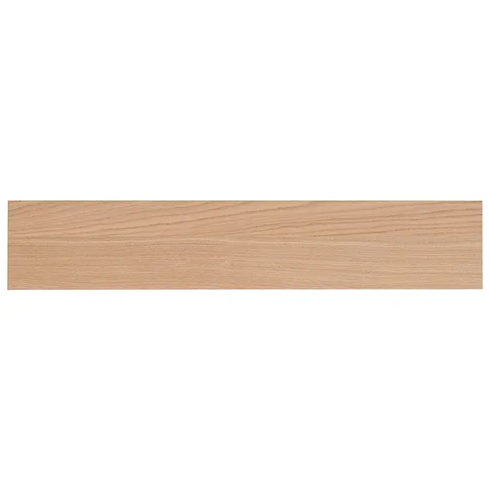 Dolle Wandboard Lite Vintage - L x B x S: 80 x 15 x 2 cm, Eiche - Nahaufnahme eines Holzbretts mit ausgeprägter Maserung, ideal für Möbel oder Dekoration. Holzstruktur in warmen Farbtönen.