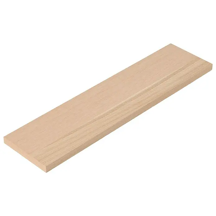 Dolle Wandboard Lite Vintage - L x B x S: 60 x 15 x 2 cm, Eiche - Holzbrett: Ein unbehandeltes Holzbrett, ideal für DIY-Projekte und zum Bau von Möbeln oder zur Verwendung als Regalbrett, mit einer schönen hellen Holzfarbe.