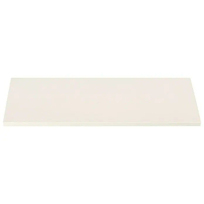 Dolle Wandboard Lite Vintage - L x B x S: 60 x 25 x 1,8 cm, Kiefer weiß - Nahaufnahme eines weißen, rechteckigen Produkts. Es scheint ein flaches Objekt mit glatter Oberfläche zu sein.