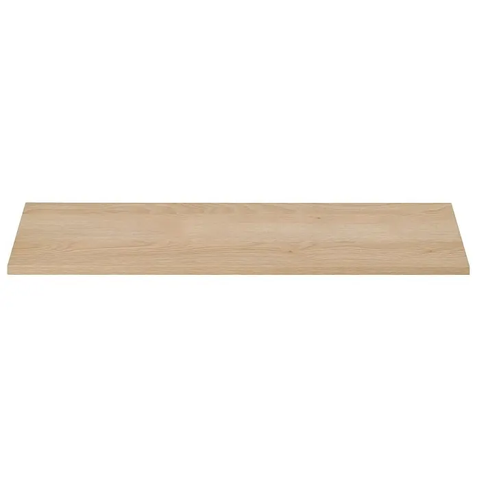 Dolle Wandboard Lite - L x B x S: 80 x 20 x 1,9 cm, Farbe: Eiche - Detailaufnahme einer hellen Holzplatte mit feiner Maserung, ideal für Möbel oder Dekorationszwecke.