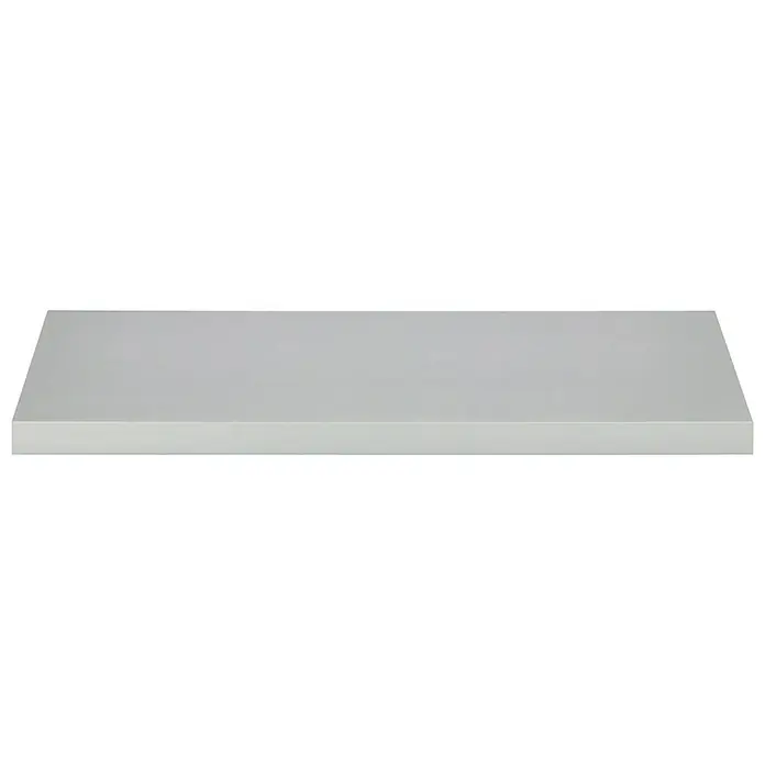 Dolle Estante flotante Big Boy - L x An x Al: 90 x 25 x 5 cm, Plateado, Carga soportada: 30 kg - Esta campana extractora presenta un diseño plano y elegante, ideal para cocinas modernas, proporcionando una ventilación eficiente.