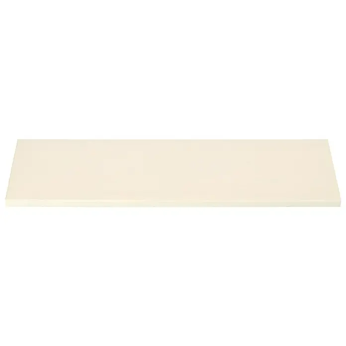 Dolle Wandboard Lite Vintage - L x B x S: 60 x 20 x 1,8 cm, Kiefer weiß - Nahaufnahme eines hellen, rechteckigen Bretts, ideal für Bastelarbeiten oder als minimalistische Ablagefläche.