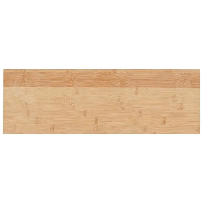 Dolle Wandboard Lite Vintage - L x B x S: 60 x 20 x 1,8 cm, Braun - Nahaufnahme einer hellbraunen Bambus-Tischplatte mit sichtbarer Maserung und Textur.