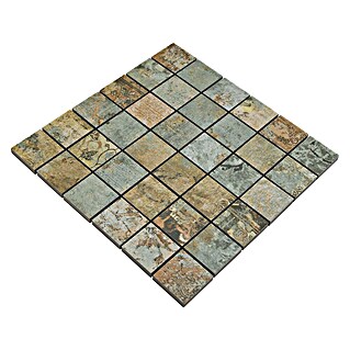 Mozaik pločica Quadrat Curtain 47 Mix CB 47BBG (29,5 x 29,5 cm, Crne boje, Mat)
