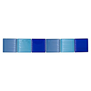 Fliesenbordüre Vision Mix BO NB19480 (4,8 x 30 cm, Blau, Glänzend)