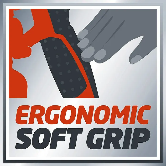Einhell Classic Farbsprühsystem TC-SY 500 P - 500 W, Förderleistung: 0,55 l/min - Ergonomischer Softgriff für komfortablen und sicheren Halt. Ideal für Werkzeuge, die eine präzise Handhabung erfordern.
