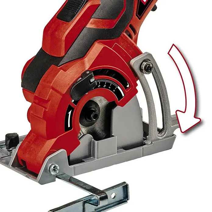 Einhell Classic Mini-Handkreissäge TC-CS 89 - 600 W, Durchmesser Sägeblatt: 89 mm, Leerlaufdrehzahl: 7.200 U/min - Die Einhell Akku-Handkreissäge im Detail, die eine präzise und flexible Schnittleistung bietet.