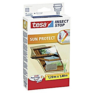 Tesa Insect Stop Dachfenster-Sonnen- & Insektenschutz (Farbe Gewebe: Schwarz, B x L: 120 x 140 cm, Einsatzbereich: Dachfenster)