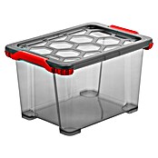 Rotho Aufbewahrungsbox Evo Total (L x B x H: 39,3 x 28,3 x 23 cm, Fassungsvermögen: 15 l, Kunststoff, Deckelfarbe: Transparent) | BAUHAUS