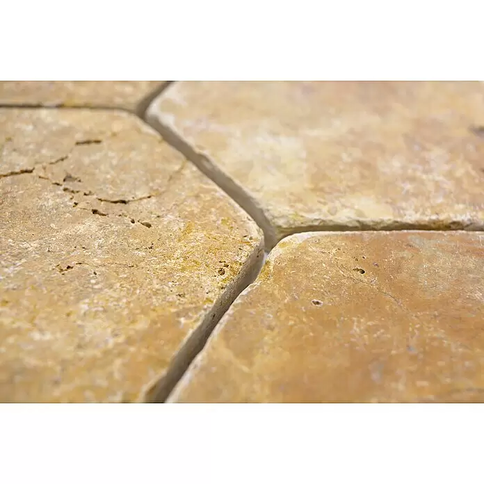 Mosaikfliese Hexagon XNT HX151 - 19,9 x 26,2 cm, Gold, Matt - Detailaufnahme