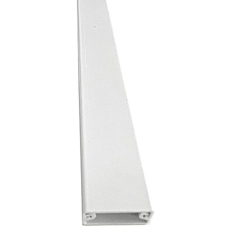 Canaleta para cables (L x An x Al: 2 m x 20 mm x 10 mm, Blanco)