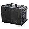 Wasserdichter Koffer MAX620TR (L x B x H: 687 x 528 x 376 mm, Ohne Schaumstoffeinlage, Ausziehbarer Trolley, Schwarz, Kunststoff) | BAUHAUS