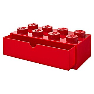 Lego Schubladenbox (L x B x H: 31,6 x 18 x 11,3 cm, Rot, Anzahl Schubladen: 1 Stk.)