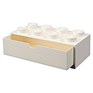 Lego Schubladenbox (L x B x H: 31,6 x 18 x 11,3 cm, Weiß, Anzahl Schubladen: 1 Stk.)