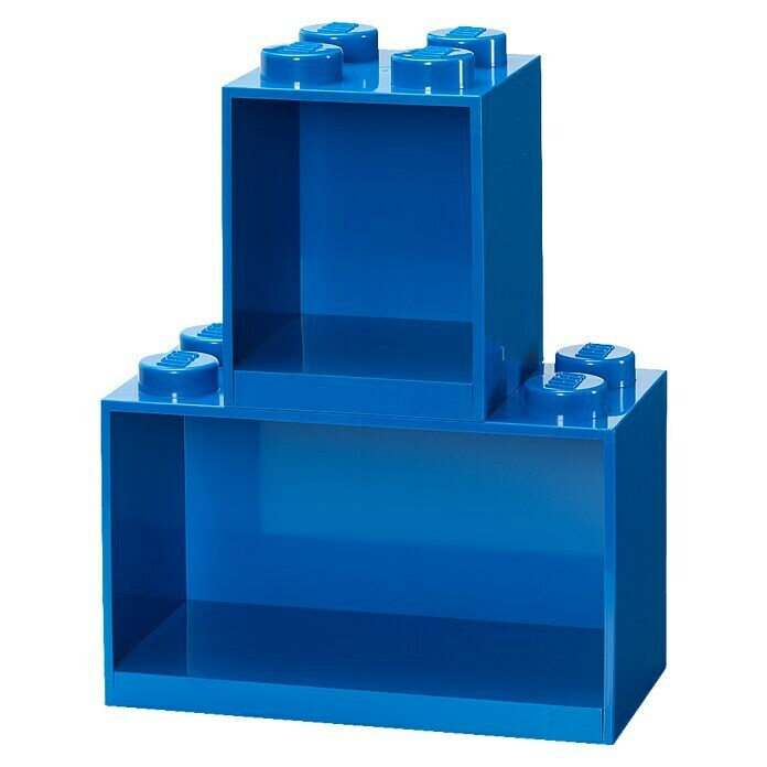 Lego Wandregal-Set Brick (Blau, 2 Stk.)