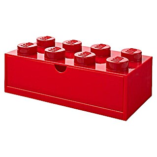 Lego Schubladenbox (L x B x H: 31,6 x 18 x 11,3 cm, Rot, Anzahl Schubladen: 1 Stk.)