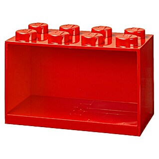 Lego Wandregal Brick (L x B x H: 15,9 x 31,8 x 21,2 cm, Kunststoff, Rot)
