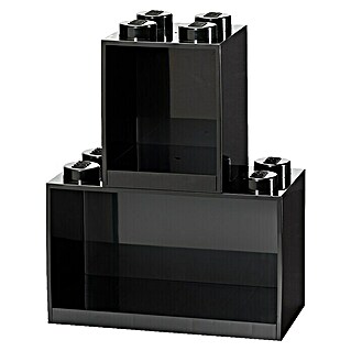 Lego Wandregal-Set Brick (Schwarz, 2 Stk.)