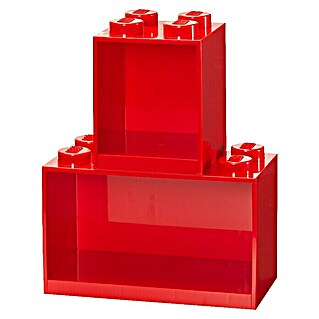 Lego Wandregal-Set Brick (Rot, 2 Stk.)