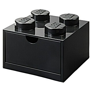 Lego Schubladenbox (L x B x H: 15,8 x 15,8 x 11,3 cm, Schwarz, Anzahl Schubladen: 1 Stk.)