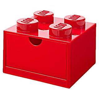 Lego Schubladenbox (L x B x H: 15,8 x 15,8 x 11,3 cm, Rot, Anzahl Schubladen: 1 Stk.)