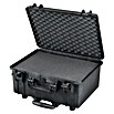 Wasserdichter Koffer MAX465TR (L x B x H: 502 x 422 x 267 mm, Mit Würfelschaumstoffeinlage, Ausziehbarer Trolley, Schwarz, Kunststoff) | BAUHAUS