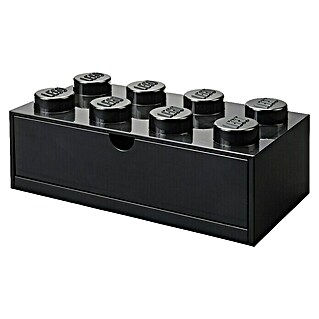 Lego Schubladenbox (L x B x H: 31,6 x 18 x 11,3 cm, Schwarz, Anzahl Schubladen: 1 Stk.)