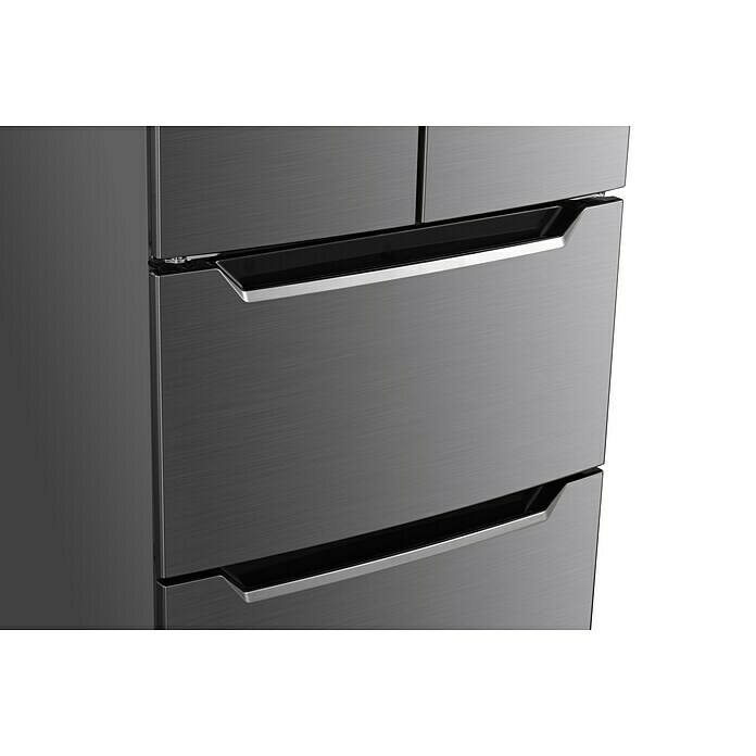 Wolkenstein Kühl-Gefrierkombination FD351.4A NF IX (Nutzinhalt Gesamt: 320 l, 68,5 x 63,5 x 185,5 cm, Inox) | BAUHAUS