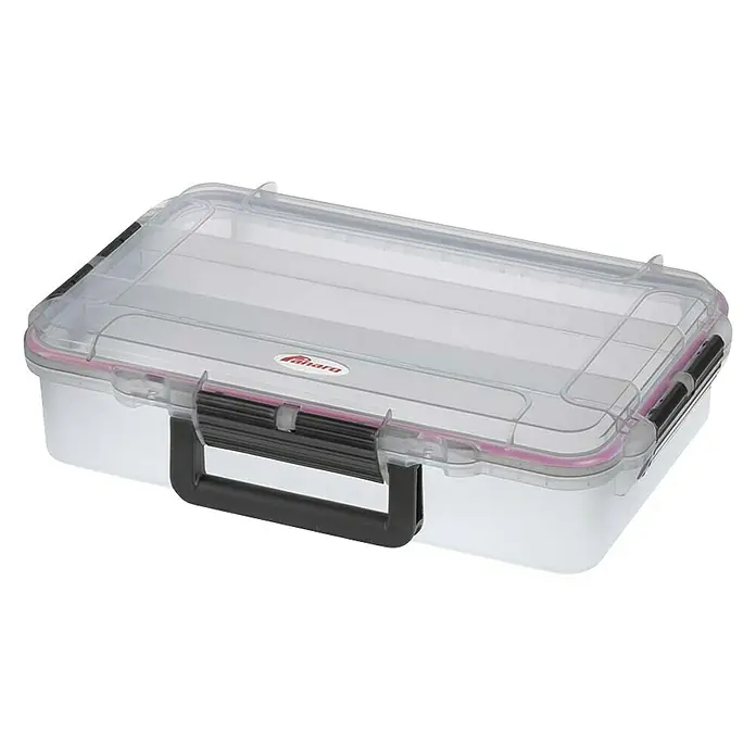 Wasserdichter Koffer MAXGRIP - L x B x H: 350 x 230 x 86 mm, Mit Unterteilungen, Transparent, Kunststoff - Die Plano wasserdichte StowAway Box, ideal für die Aufbewahrung von Angelausrüstung und anderen Wertsachen. Robuster Schutz vor Wasser.
