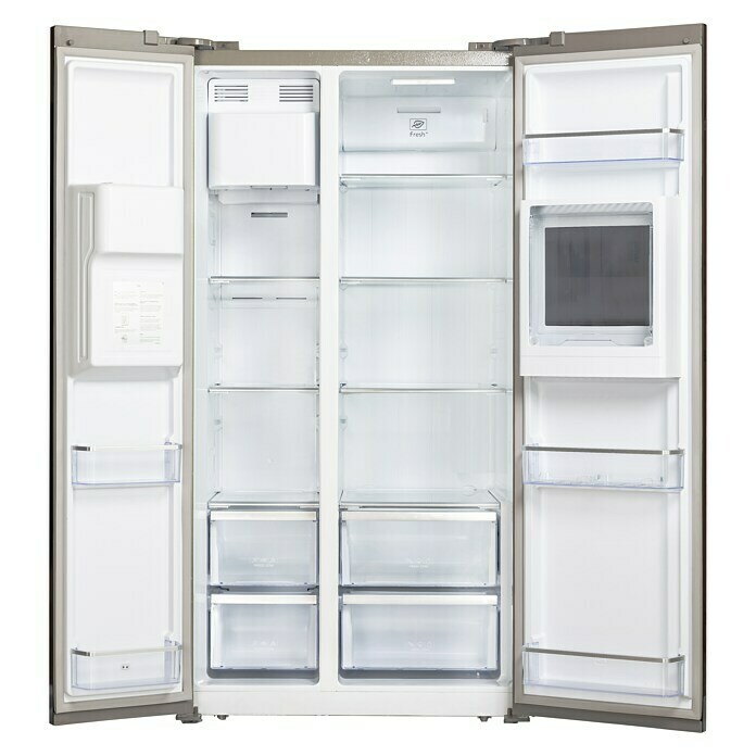 Wolkenstein Kühl-Gefrierkombination W-SBS590.4A ICMISKNutzinhalt Gesamt: 543 l, 70,6 x 91 x 178 cm, Inox Front View