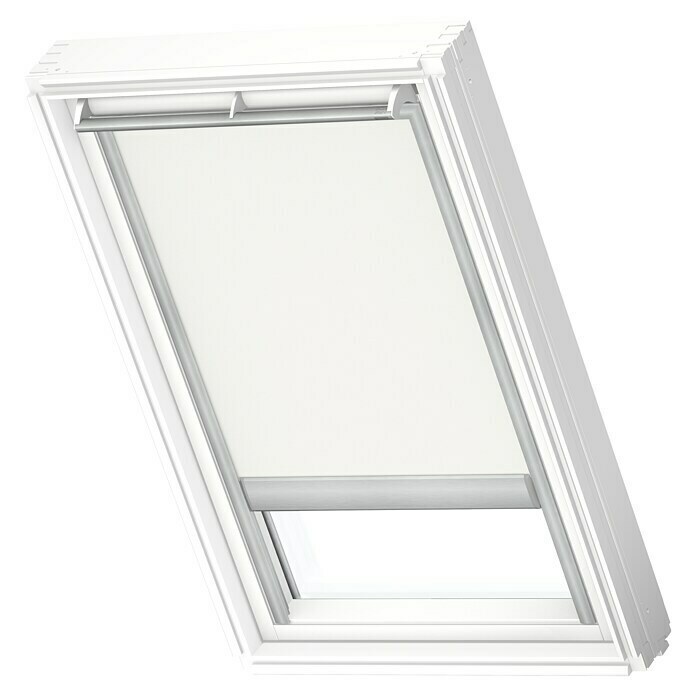 Velux Dachfensterrollo Elektro 4579S, BAUHAUS gepunktet Schiene: 4579S (Farbe: - Farbe DML Elektrisch) | Aluminium, Sandbeige P04