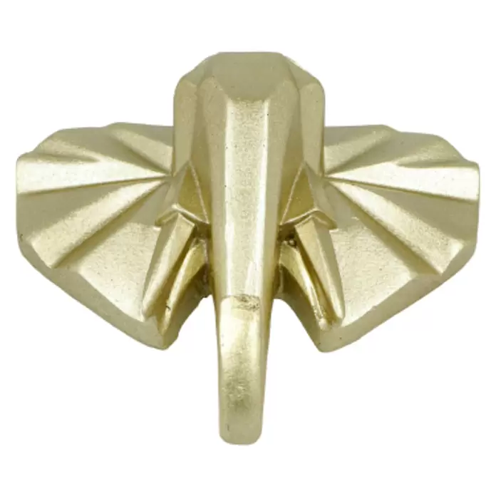 Garderobenhaken Elefant - L x B x H: 10,6 x 4 x 10,8 cm, Gold