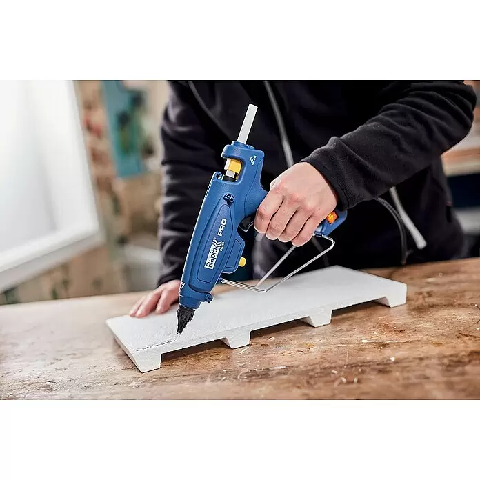 Rapid Heißklebepistole EG 340 PRO - Durchmesser Klebepatrone: 12 mm, 120 °C - 220 °C, 220 W - Anwendungsbeispiel