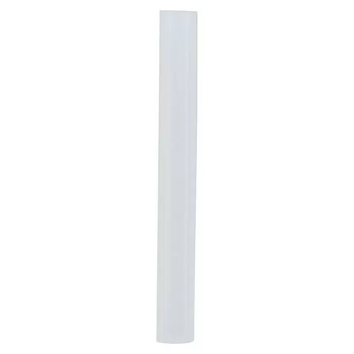 Rapid Barras termoadhesivas - Diámetro cartucho de cola: 12 mm, Largo: 94 mm, 12 ud., Transparente - Lámina de plástico translúcido gris claro con una sutil curva vertical.