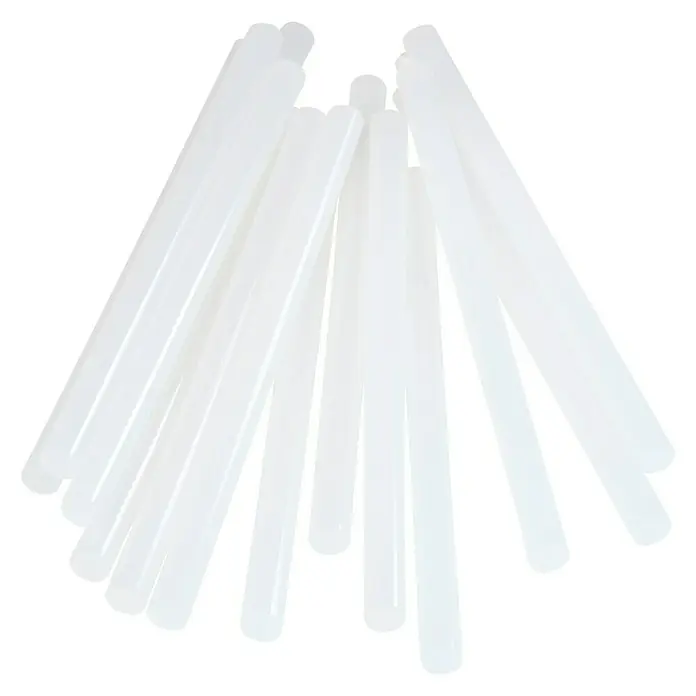 Rapid Klebepatronen - Durchmesser Klebepatrone: 12 mm, Länge: 190 mm, 12 Stk., Transparent - Sammlung von transparenten Klebestiften für Heißklebepistolen, ideal für Bastelprojekte und Reparaturen.