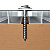 Profi Depot Spenglerschraube A2 (Antriebsgröße: TX 15, Länge: 25 mm, Blank, 100 Stk.)