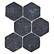 Mosaikfliese Hexagon Nero Antique Marble XNT HX143 (19,9 x 26,2 cm, Schwarz, Matt) | BAUHAUS