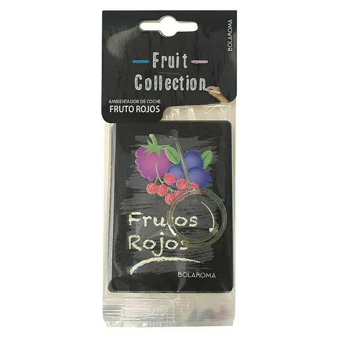 BAUHAUS Ambientador de coche - Frutos rojos - Ambientador de coche "Fruto Rojos" de Bolaroma, con un diseño de "Fruit Collection", empaquetado y listo para perfumar tu coche.