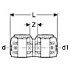Geberit FlowFit Press-Übergangsstück auf Mepla 620.091.00.1 (Durchmesser 1: 20mm (Mepla), Durchmesser 2: 20mm (FlowFit)) | BAUHAUS