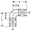 Geberit FlowFit Presswinkel 620.070.00.1 (Durchmesser: 16 mm, 90 °) | BAUHAUS