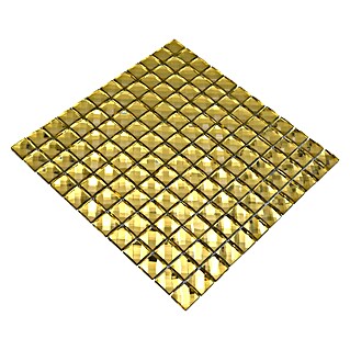 Mozaik pločica Quadrat Crystal XCM GO823 (30 x 30 cm, Zlatna, Sjaj)